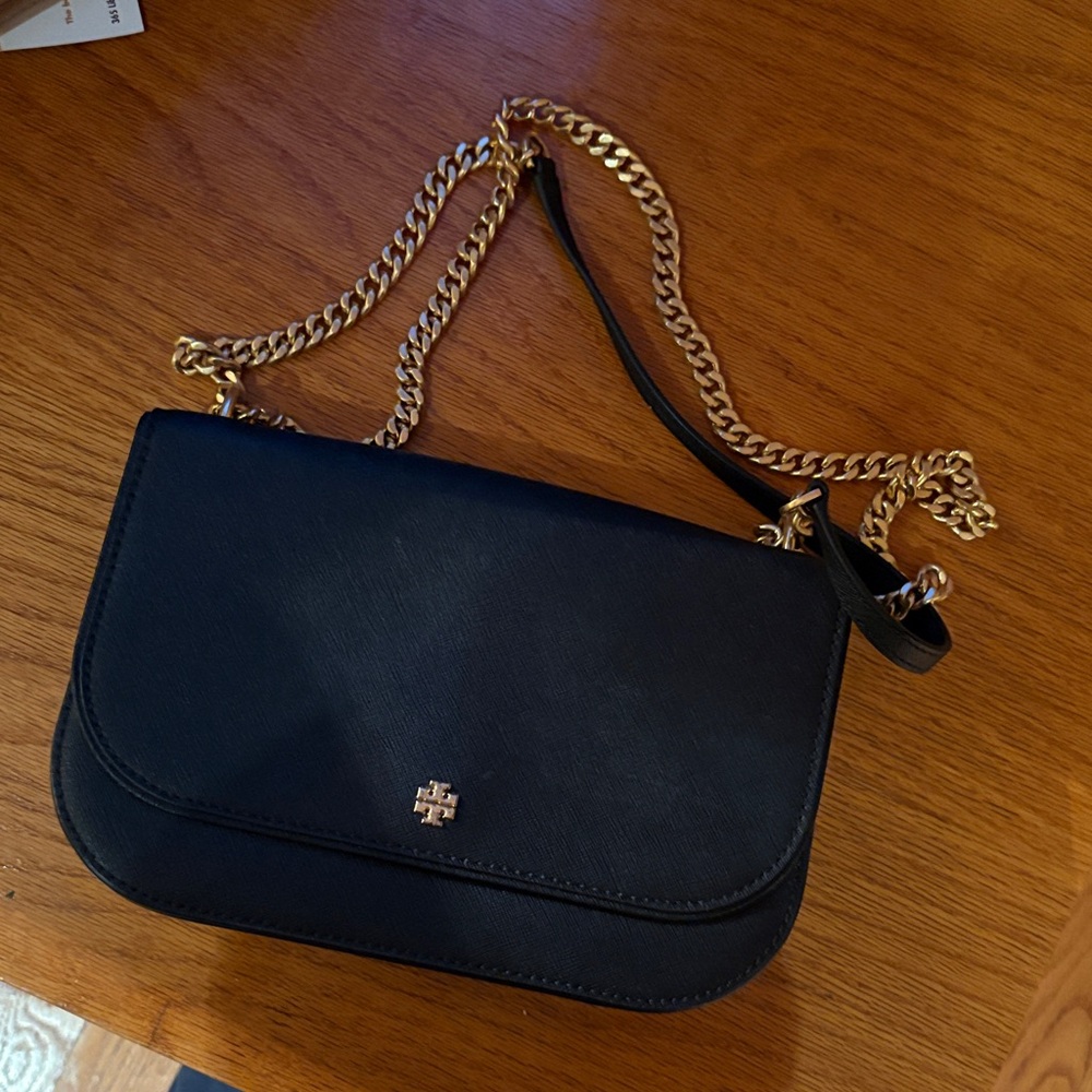 Tory Burch Black Leather Crossbody Bag